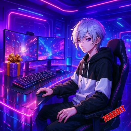 Imagem promocional da 7RABBIT mostrando a plataforma e suas vantagens