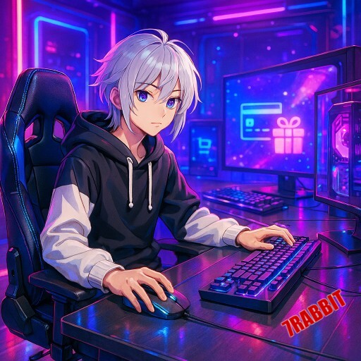 Imagem promocional da 7RABBIT mostrando a plataforma e suas vantagens