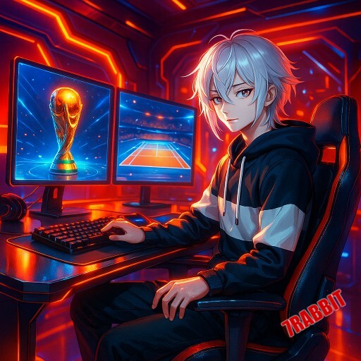 Imagem promocional da 7RABBIT exibindo a plataforma e seus benefícios