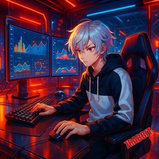 Imagem promocional da 7RABBIT exibindo a plataforma e seus benefícios