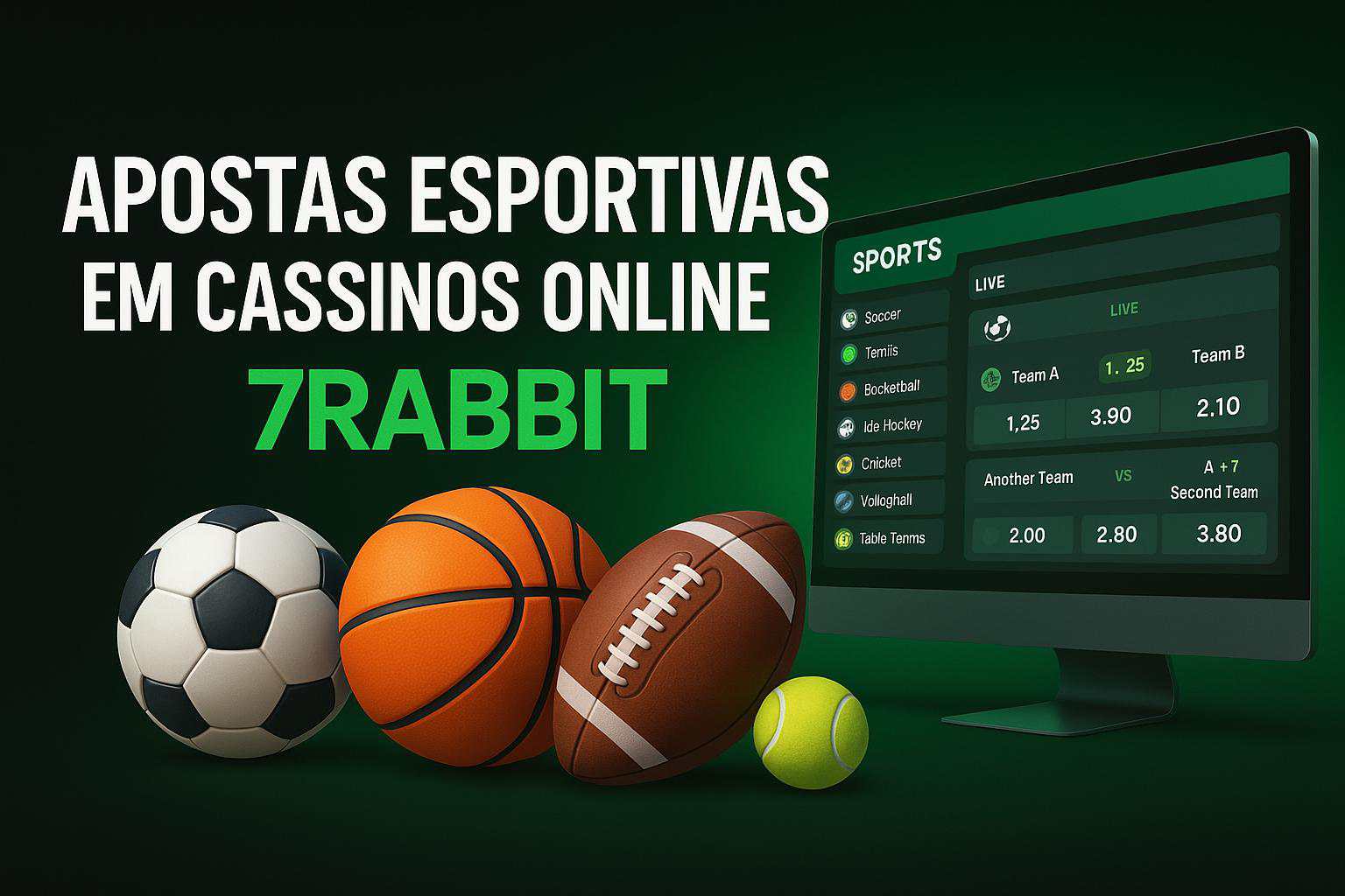 Aposte em apostas esportivas no cassino online 7RABBIT