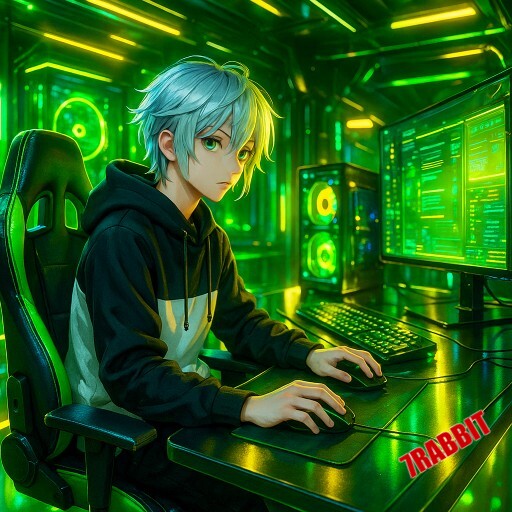 Imagem promocional da 7RABBIT mostrando a plataforma e suas vantagens