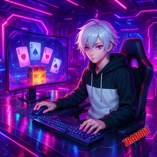 Imagem promocional da 7RABBIT mostrando a plataforma e suas vantagens